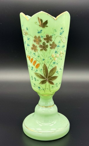 Vase biedermeier glas opalglas - vase,