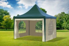 Gartenpavillon 3x3m pvc - pvc, grün