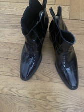 Jo Ghost Stiefeletten Blau Lackleder Gr. 38,5 (fällt grõßer aus)