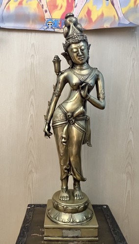 Große grüne tara statue aus - große,