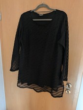 Schwarze glitzer bluse - schwarze, größe