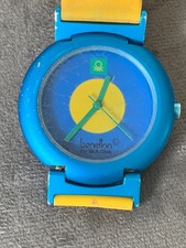 BENETTON by Bulova Damen Uhr "Vintage" wasserdicht neue Batterie selten 