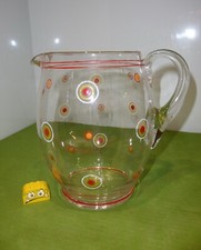 alter Saftkrug Glaskrug Kanne