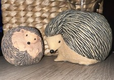 Partylite Teelicht Votiv Kerzenhalter - Igel Mutter mit Baby-rar selten Nature