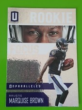 2019 Panini Unparalleled Rookie Focus RF-MB Marquise Brown Baltimore Ravens RC