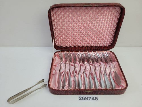 12x kuchengabeln zuckerzange - 12x,