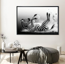 Zebra in Schwarzweiß, Kunst