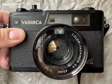 YASHICA Electro 35 GX schwarz analoge Sucherkamera 35 mm & case - Guter Zustand