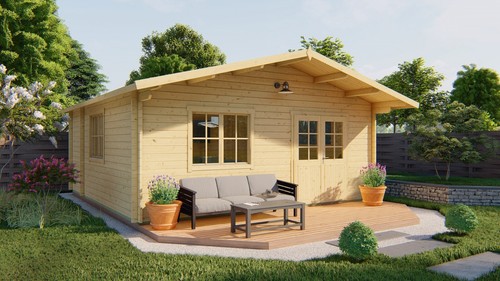 44mm gartenhaus 598x598cm - 44mm,
