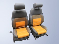 original Sitze vorne orange anthrazit VW Polo Cross 9N3 Fahrersitz Beifahrersitz