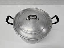 ALTER ALU KOCHTOPF - ALUMINIUM TOPF - BAKELIT GRIFFE - 10 LITER - VINTAGE