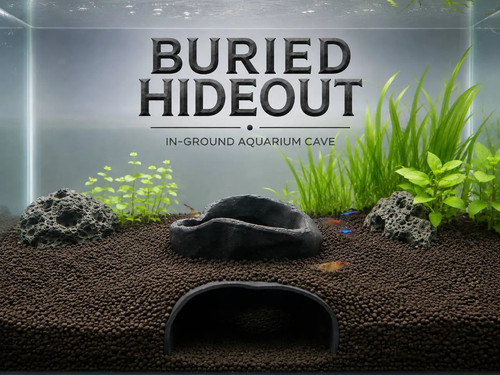 Aquarium höhle buried hideout - höhle,
