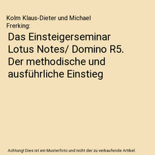 Das Einsteigerseminar Lotus