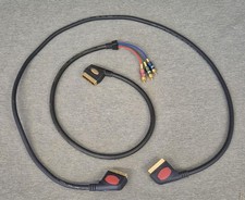 Oehlbach RGB100 Scart/3xCinch RGB Videokabel 1m + Monitor-HiFi Scart Kabel 1,50m