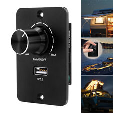 DC 12V 5A PWM LED Dimmer Steuerschalter mit USB 3.0 Anschluss für Wohnmobil Boot