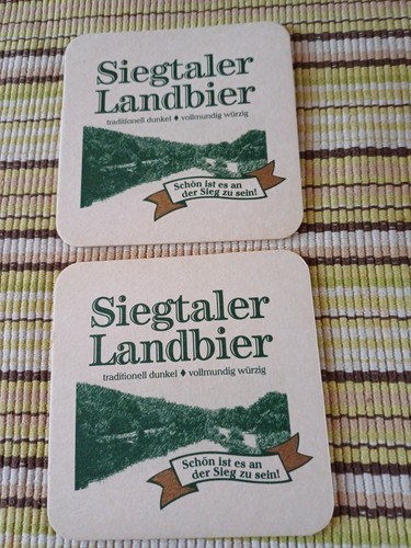 Bierdeckel siegtaler landbier - bierdeckel,