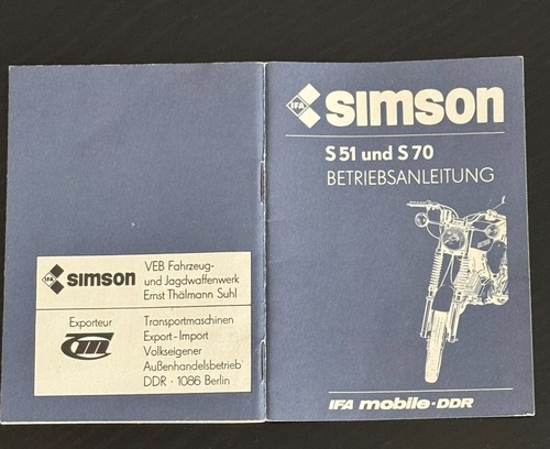 Original simson s51 und - simson,
