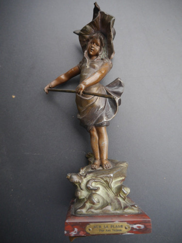 Bronzefigur antik reizvolles - bronzefigur,