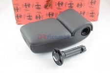 Black leather armrest for