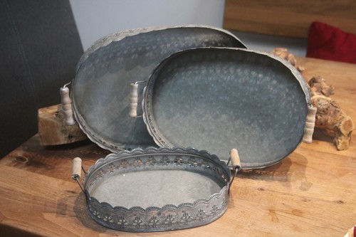 Zinktablett landhausstil - im,