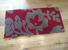 Design-Teppich v. LIGNE PURE, bordeaux-rot, 60 cm x 120 cm - NEU