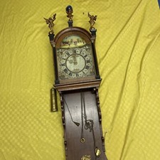 Staartklok Friesenuhr 19. Jhdt. Wanduhr Antik Uhr Pendeluhr Vintage Stuhluhr