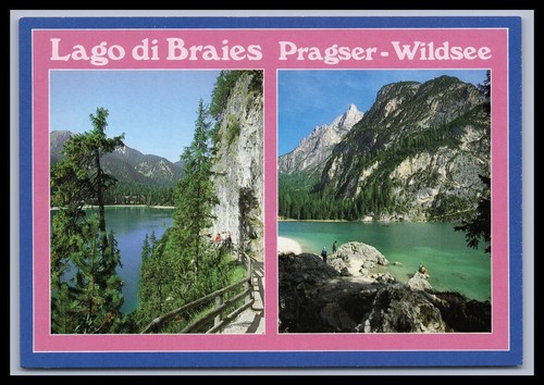 Ansichtskarte pragser wildsee - ansichtskarte,