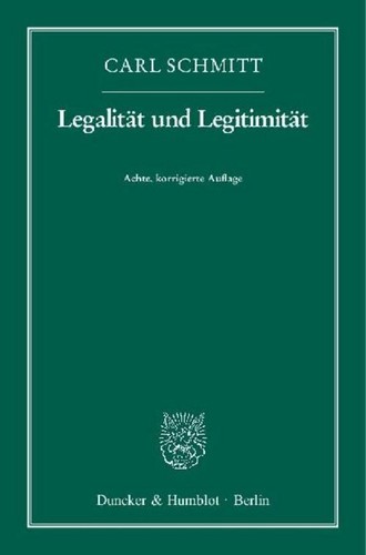 Legalität und legitimität - legalität,