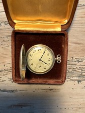 Antike Sprungdeckel Taschenuhr, Vergoldet, 1926