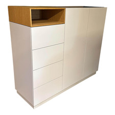 Schönbuch Sideboard Cosmo Lack Vanille 58 Basisfarbe Weiß Aufsatzregal 