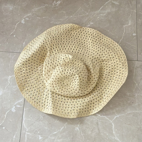 Damen strohhut sonnenhut beige - strohhut,