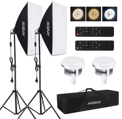 Led softbox studiolicht mit - led,