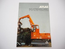 Atlas Industriemaschinen 1604 1704 1802 Bagger Abrollkipper Kran Prospekt 1986