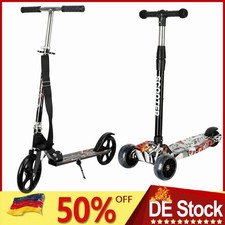 Faltbar Kinder Roller LED Räder Kinderscooter Dreiradscooter Scooter Cityroller
