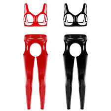 DE Damen Wetlook Dessous Set