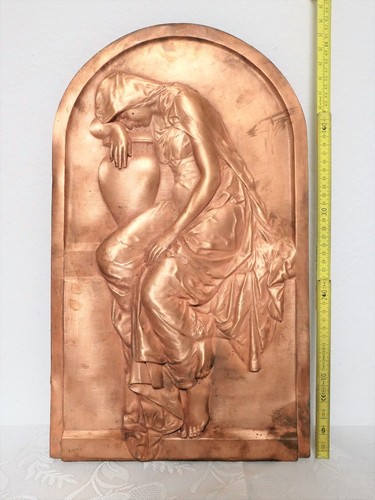 Großes jugendstil kupferbild - großes,