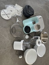 Bosch MUM 5 Küchenmaschine in Mint mit viel Zubehör