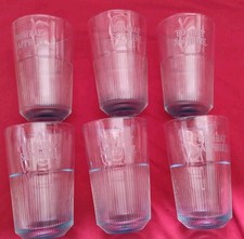 6 Stk Bombay Sapphire Gin Glas 0,35L, Relief "blauer Schimmer" Gläser Set