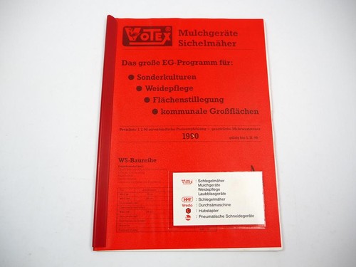 Original prospektmappe votex - original,