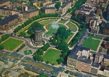 AK LUFTAUFNAHME MANNHEIM - WASSERTURM 1963 GELAUFEN!