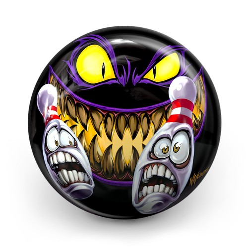 Bowling ball otb evil - ball, by