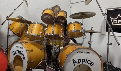 Ludwig drumset natural maple - drumset,