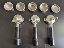 3 La Marzocco Siebträger, 1er Auslauf, 2er Auslauf, Filtereinsätze, Filterhalter