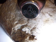 feiner-Winkel-Zirkel-Freimaurer-Ring-925er-Silber-sig-KW-1950-1980