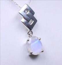 Moderner edler 3,00 Carat Regenbogentopas, Mondlichttopas Anhänger, 925 Silber