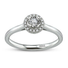 Halo-Stil Solitär Damenring