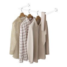 Kleiderstange Wandmontage Garderobe Rohr industrial Flur Küche Wohnzimmer Weiß