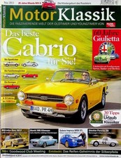 3) Motor Klassik 05/2014 - Ford Mustang V8 Cabrio mi - Triumph TR 6 mit 106PS be