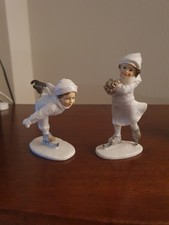 Winterfuguren Eisläufer 2 Stück