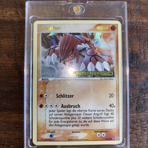 Groudon smaragd mit stamp - ex,